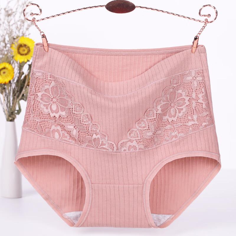 LANGSHA Ropa interior de algodón para mujer con control de abdomen de cintura alta (3 paquetes)