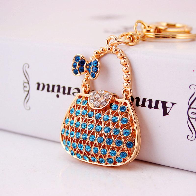 Шикарный брелок для сумочки со стразами: Стильный металлический кулон и аксессуар для женщин 5.5*4 cm