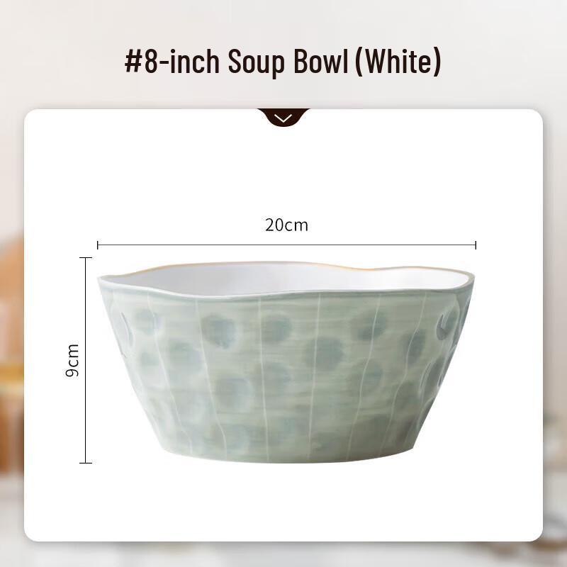 Wuhe Nordic Ceramic 8-inch Soup Bowl