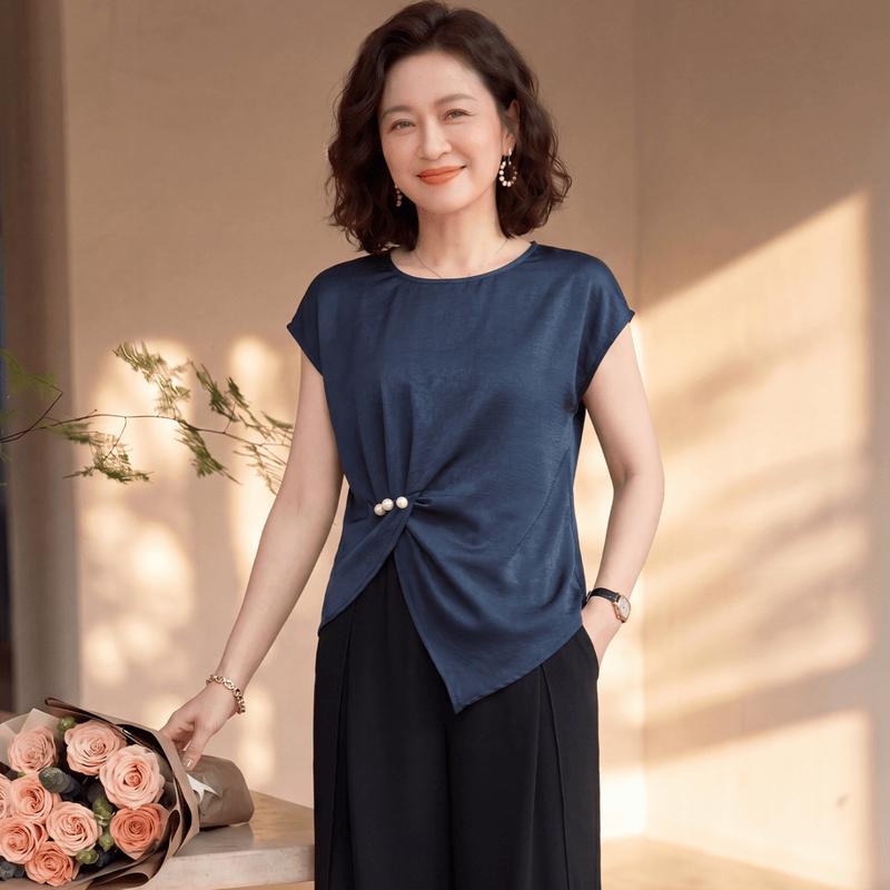Women's Summer Polka Dot Shirt Set