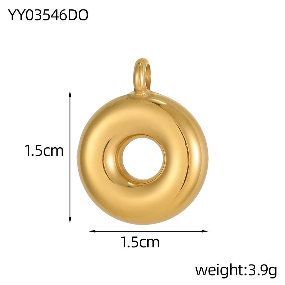 CARLIDANA Stainless Steel Gold Plated Alphabet 26 Letters Name Jewelry Mini Minimalist Bubble Initial Pendants for Necklace DIY