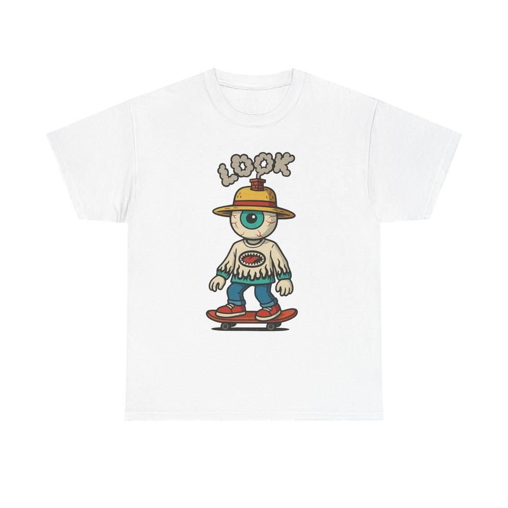 Lookout Eyes Skateboarding SB Graphic T-Shirt Comfy Cotton Tee Brand NEW Unisex T-Shirt XXXXL