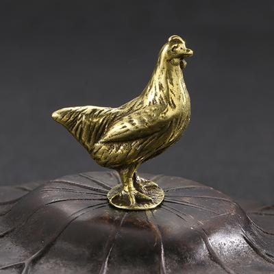 Retro figurka slepice realistická kompaktní sběratelská