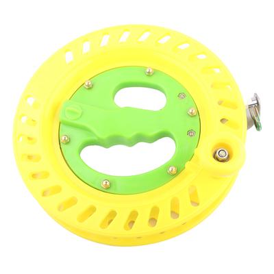 22cm Plastic Fishing Kite Line Spool Reel Wheel Holder Winding Tool Accessory(Yellow)