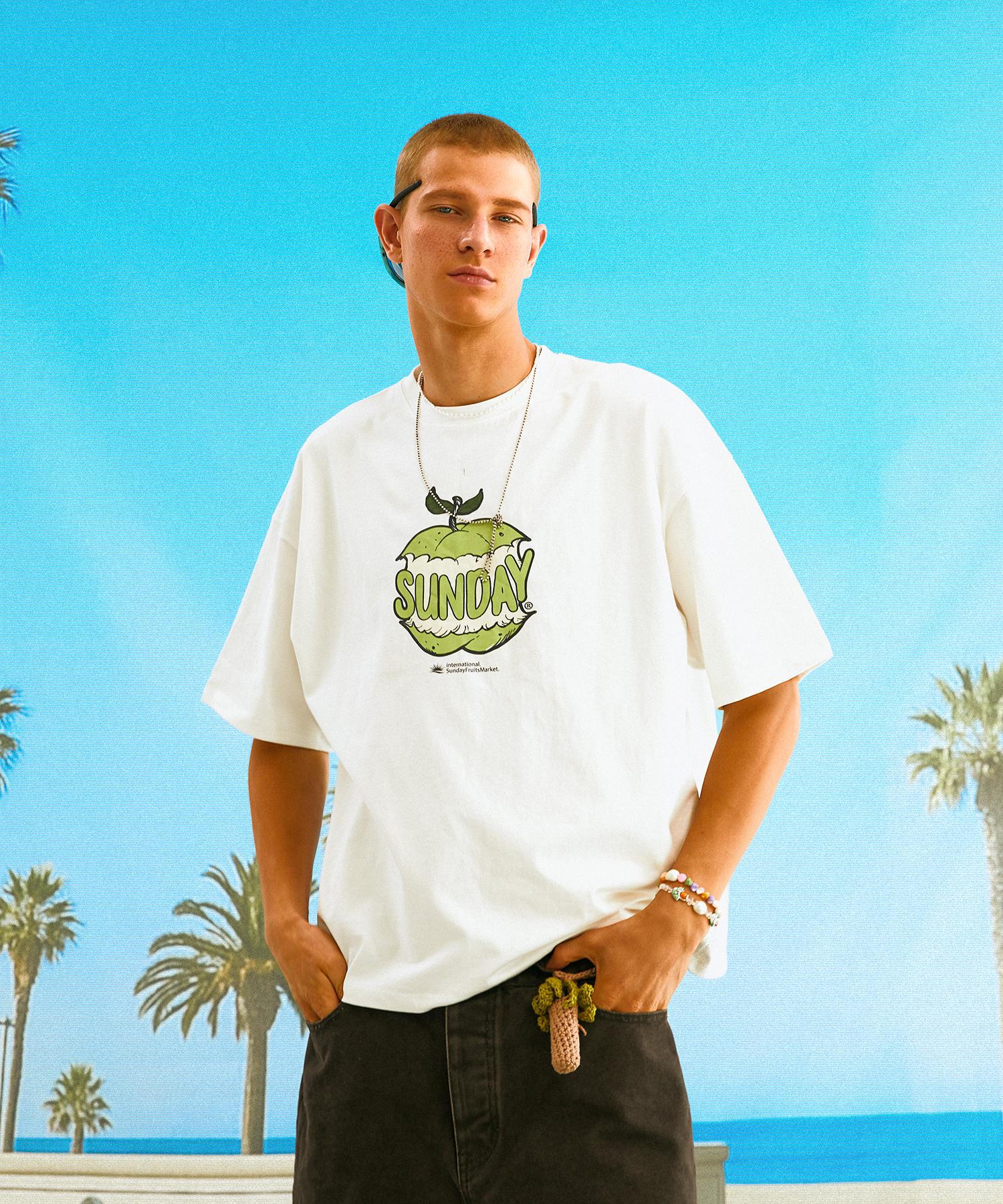 Sunday Fruits Market Sunday Apple Tee Ivory S
