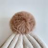 Plush Winter Beanie Double Layer Pom Pom Hat Cute Ear Protection Hat  Autumn and Winter