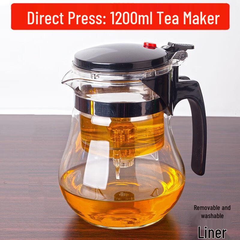 ZISIZ Kelly Elegant Heat-Resistant Glass Tea Infuser