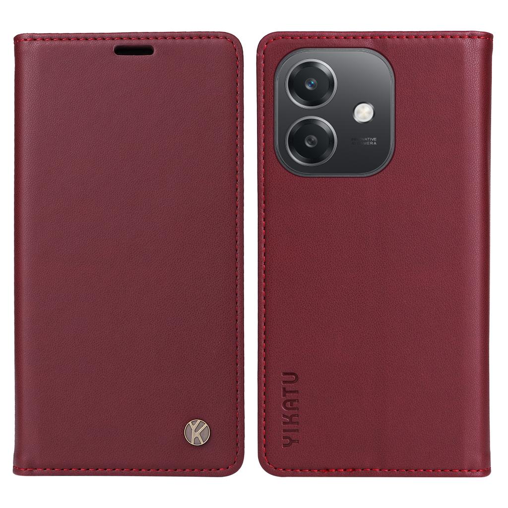 YIKATU For Oppo A5x 5G/A3x 4G/5G (India)/A3 4G/5G/A60 5G/A40 4G/A40M 4G Case Stand Leather Phone Cover Magnetic Closure