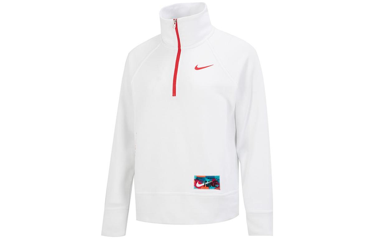 Nike CNY Collection Sweatshirts Women s White Stand Collar Moderate Regular FD4070-121 M