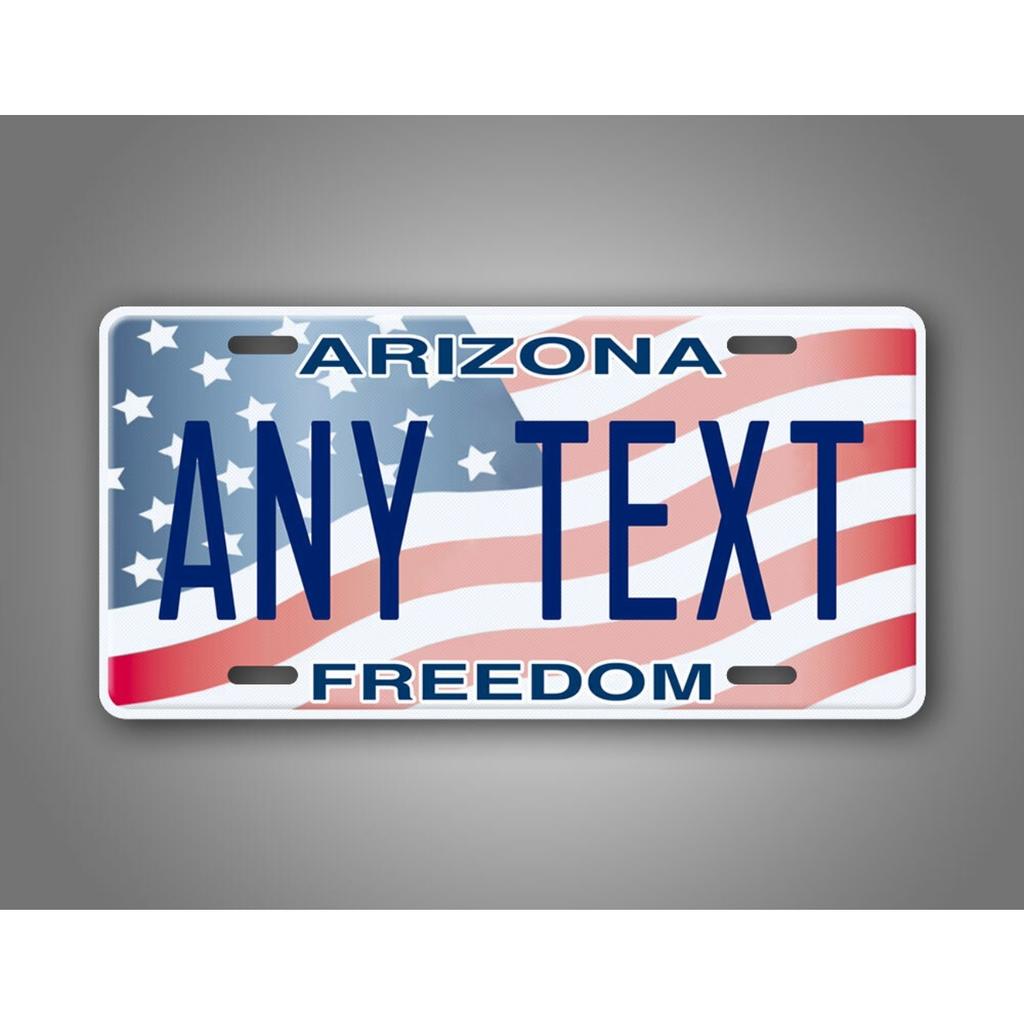 Arizona Freiheit Amerikanische Flagge Metallschild Wanddeko Wasserdicht