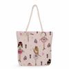 Ballet Print Thick Rope Single-shoulder Beach Bag 7246 CLE