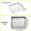 Nettoyeur à ultrasons 10l - vevor - machine à laver à ultrasons numérique avec panier