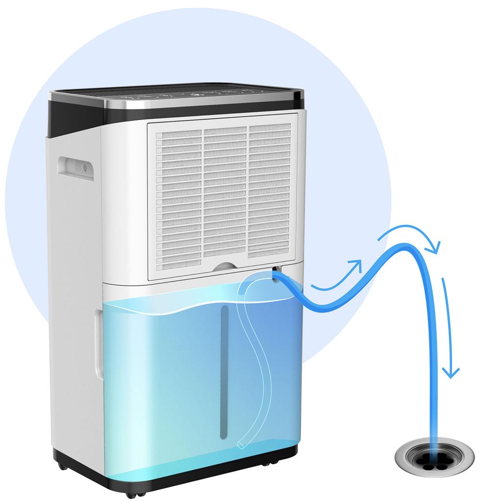 Compressor Air Dehumidifier - Moisture Absorber 25L/24H Hygrostat Berdsen Bd-533 White