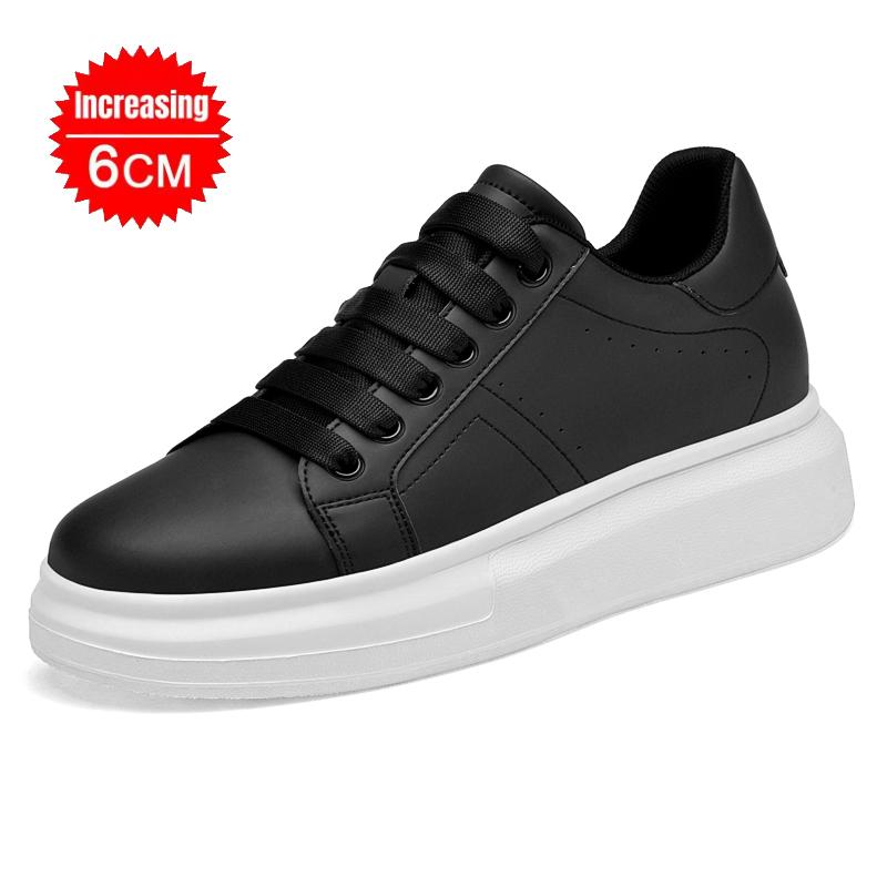 

Platform Elevator Shoes Men Lifting Board Shoes Women Flat Sneakers Thick Sole Hidden Height Enhancing Increase Casual Shoes 36