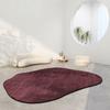 Modern Irregular Oval Carpets for Living Room Decoration Bedroom Rug Ins Soft Fluffy Bedside Rugs Short Plush Large Area Mats