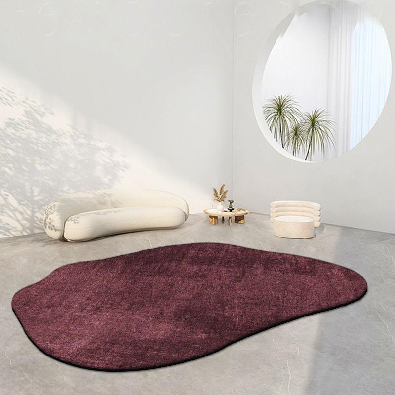 Modern Irregular Oval Carpets for Living Room Decoration Bedroom Rug Ins Soft Fluffy Bedside Rugs Short Plush Large Area Mats