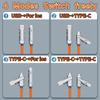 Kabel typu C To Typec 2-v-2 66W Pd Rychlé nabíjení USB C To Usb C To iPhone Vhodné pro iPhone iPad Huawei Xiaomi Samsung Redmi