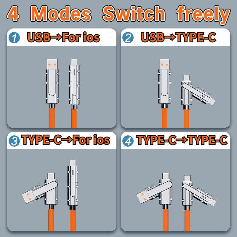 Kabel typu C To Typec 2-v-2 66W Pd Rychlé nabíjení USB C To Usb C To iPhone Vhodné pro iPhone iPad Huawei Xiaomi Samsung Redmi