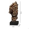 Escultura de Cara Abstracta Elegante Acento de Decoración para el Hogar