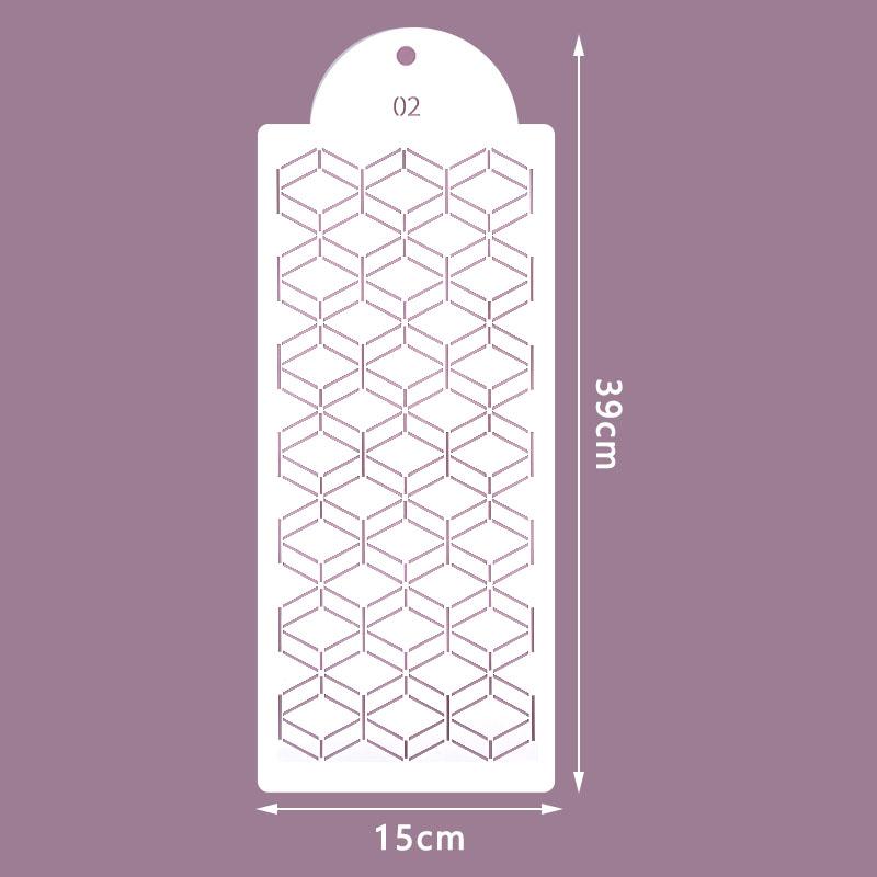 Fondant Cake Mesh Stencil Stamps Stencils Embossing For Decorating Tool Plastic Spray Mold Cookies Chocolate Drawing Painting