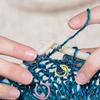 100Pcs Colorful Crochet Stitch Markers Metal Knitting Marker Rings  For Knitting Projects