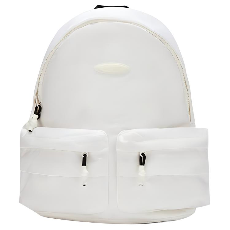 Li Ning Vital Series Large Pocket Logo Zipper Backpack Unisex Backpack White ABST179-2 One Size