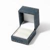 Luxurious Velvet Jewelry Box with Thickened Right-Angle Convex Edges for Rings, Pendants, and Bracelets