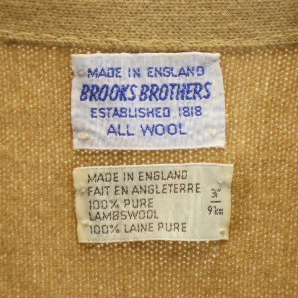 Brooks Brothers Made In England Long Sleeve V Neck Cardigan 36 Yellow Women Used