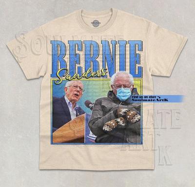 Bernie Sanders T-Shirt Politiker Amerika Zuerst Bootleg Grafik Unisex Shirt