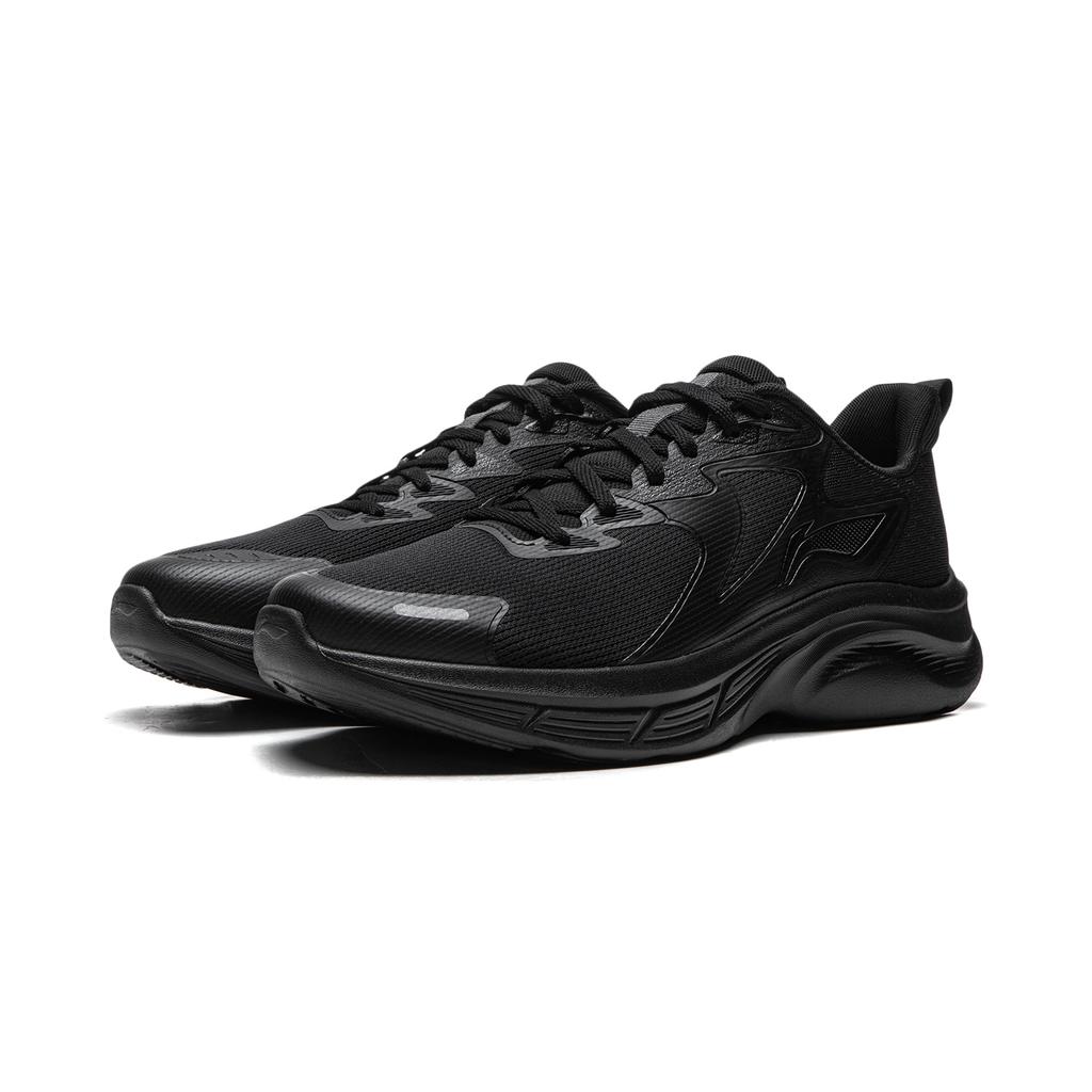 LiNing Lightweight Soft Rebound Casual Running Shoes Men Sneaker Black ARSW045-2