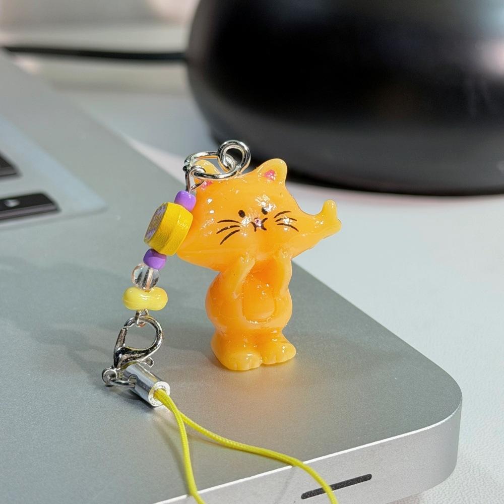 Cat Cat Fish Key Ring Color Three-dimensional Bell Pendant Original Cute Girlfriends Couple Gift Bag Accessories