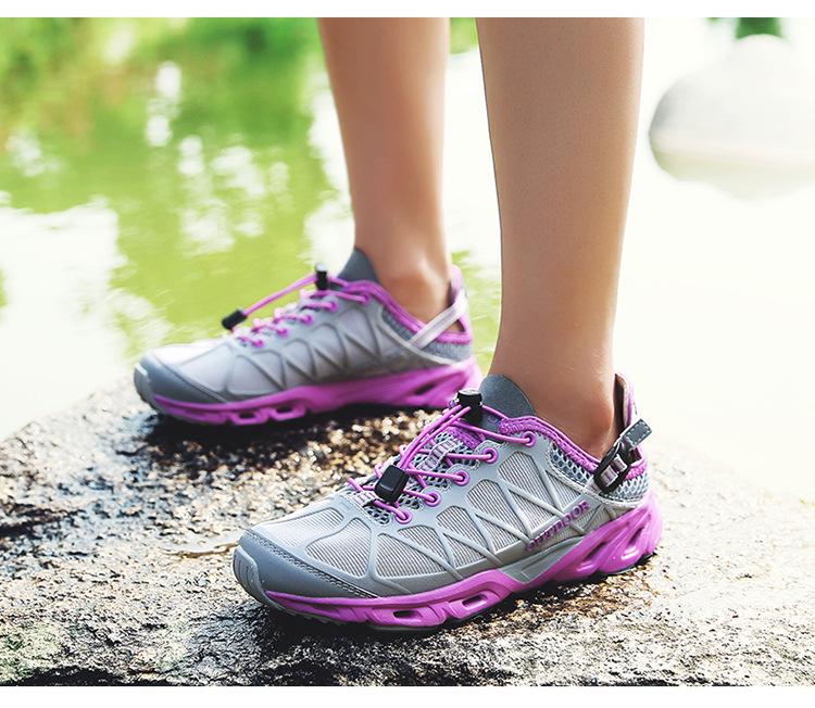 Letní outdoorová rychleschnoucí prodyšná turistická a rybářská obuv pro muže a ženy 2024