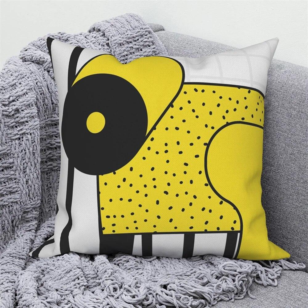 Față de pernă nordică Home Canapea Husă de pernă decorativă, geometrică, colorată