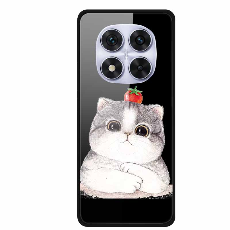 Glass Back Cover For Redmi Note 14 Note14 Pro 4G Case Tempered Glass Case For Xiaomi Redmi Note 14 Pro 5G Phone Case Soft Bumper