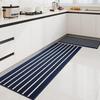 Absorbent Non-slip Striped Floor Mat for Kitchen, Bathroom, and Entryway