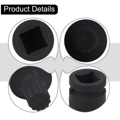 Car Screw Removal Sleeve Car Disassembly Parts Metal Socket With 3 8 Square Driver Screw Disassembly Tool 6 7 For Mk5 For Jeta