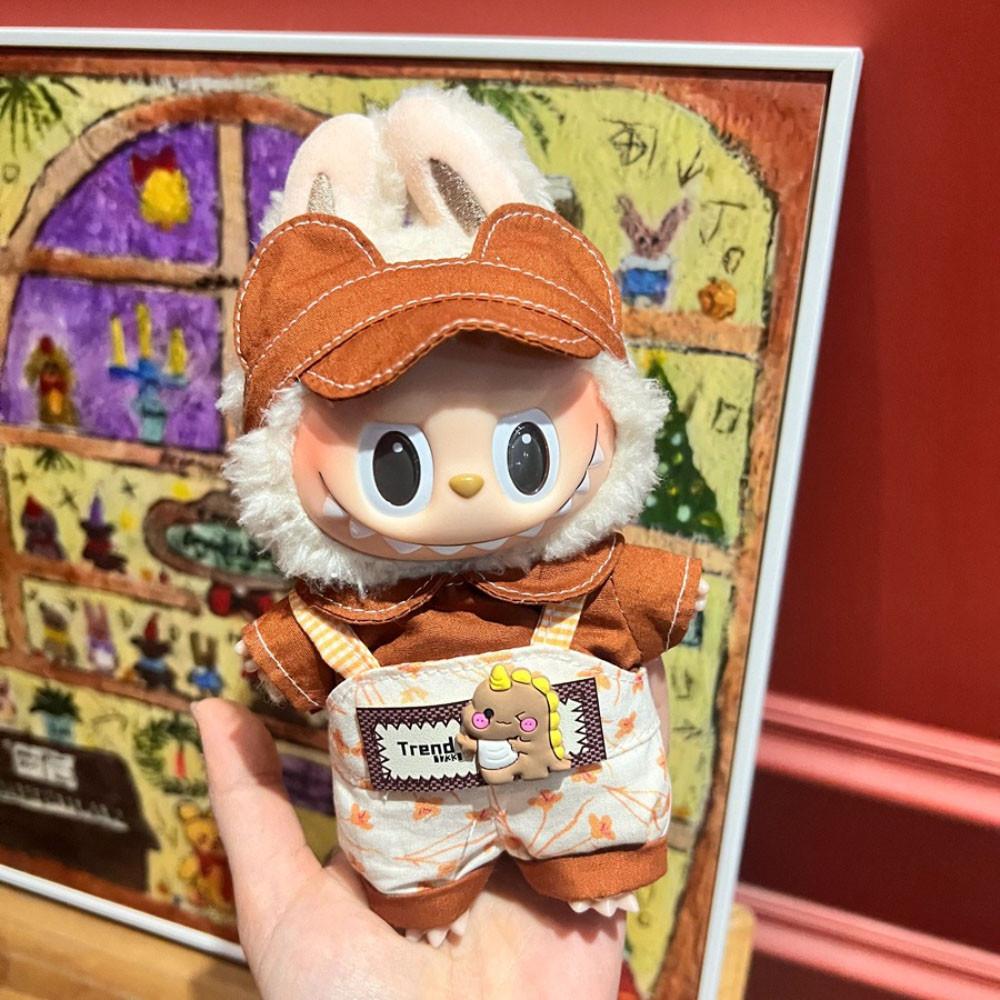 Niedliches Freizeitkleidungsset für 17 cm Labubu Vinylpuppe DIY Ankleidekleidung Requisiten Zubehör