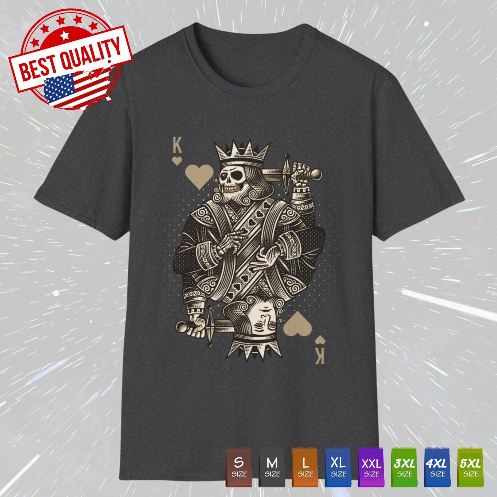 

The King s Tragedy Poker T Shirt Old School Classic Vintage Lucky Vegas Tee Gift M
