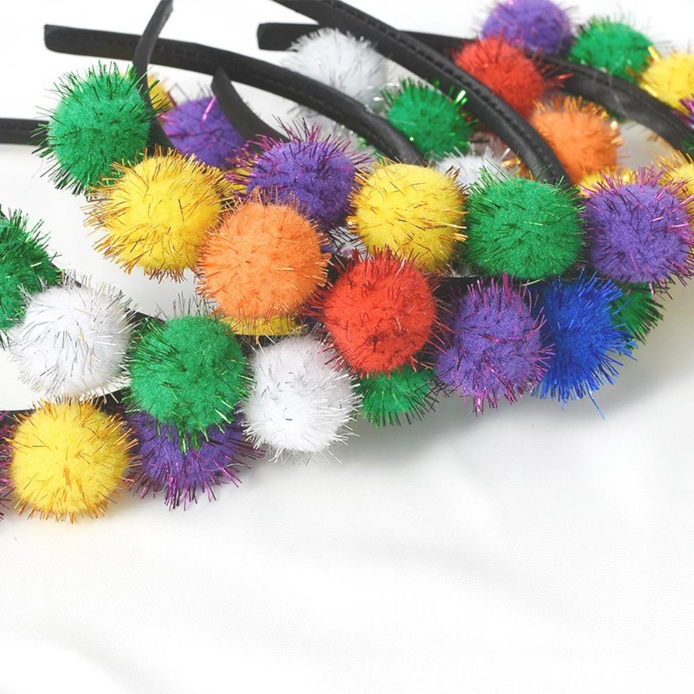 Creative Glitter Ball Hairbands Party Props Hair Hoop Headpieces Carnival Headbands  Girls