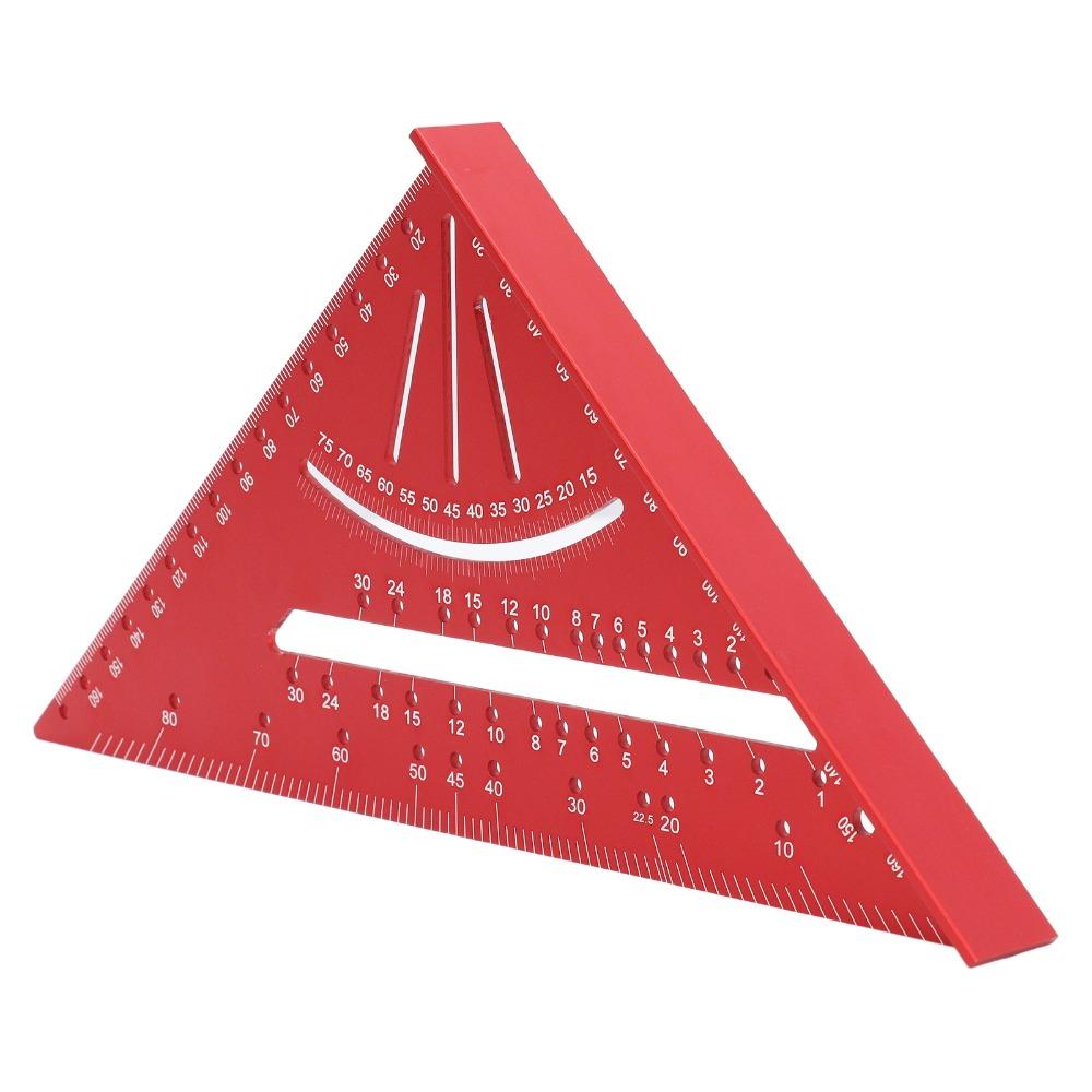 Aluminum Alloy Aluminum Triangle Ruler Clear Scales Rafter Square Protractor Angle Ruler Measuring