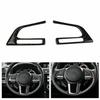 Carbon Fiber Interior Steering Wheel Cover Trim 2PCS For Subaru Forester 16-2018