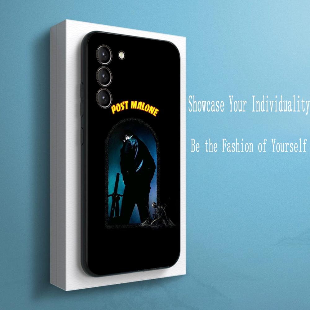 Hip Hop Rapper Post Ma-olne Phone Case For Samsung Galaxy S26 S25 S24 S23 S22 S21 Plus Ultra Note20 Soft Black Galaxy S20