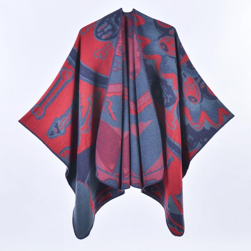 

Ретро женская шаль, новая накидка из имитации кашемира, офисное одеяло для сна, для путешествий и фотосессий 130x150cm