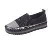Fashion Mocassins À Enfiler Pour Femmes, Baskets En Maille, Décor Biscuits, Chaussures Plates Basses
