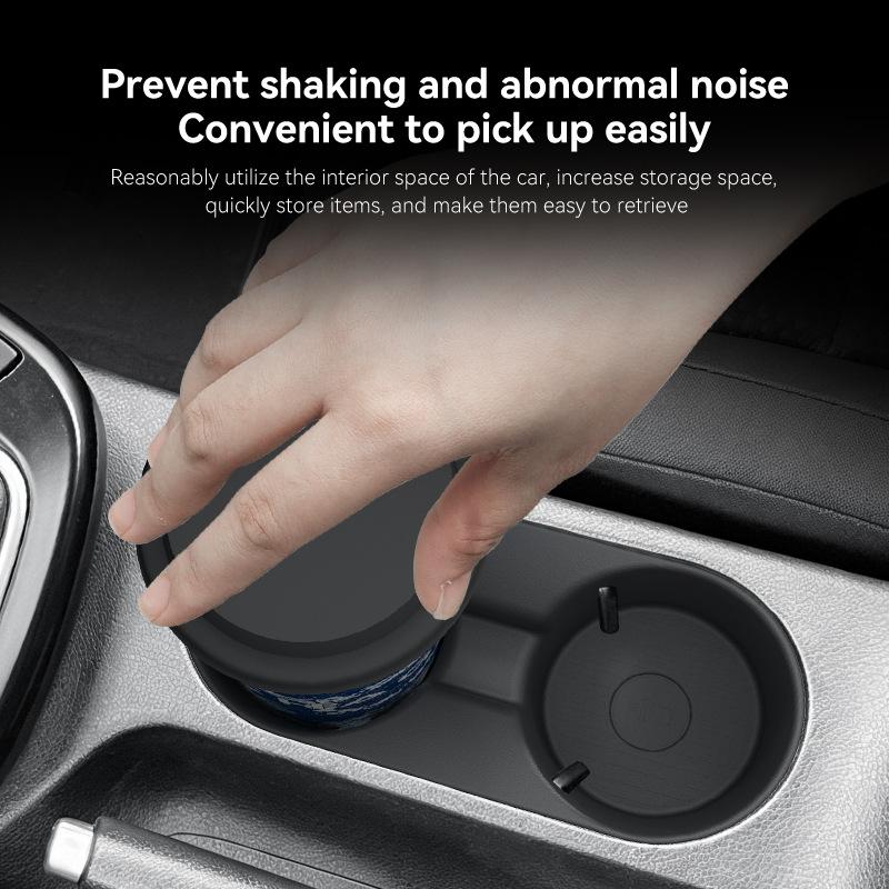 For 2025 Kia SOUL Central Control Water Cup Seat Shock Absorption Sleeve Limit Beverage Storage Seat Water Cup Drink Rack