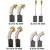 Carbon brushes for power tools, grinders, drills, set of 4