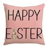 Pink Letter Rabbit Cartoon Cute Pillow Easter Print Cushion Cover Home Sofa Pillow Cover