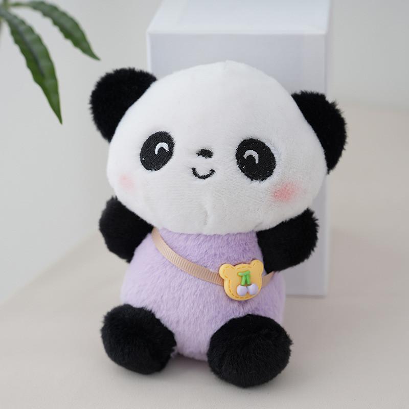 Creative Panda Plush Keychain Cute Cartoon Doll Stuffed Animal Toy Gift