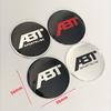 56mm Emblemi Centrali Ruote Auto Modificati Coprimozzi Adesivi Per Logo ABT Golf Passat Jetta Touareg Tiguan Caddy Vento Bora mk6