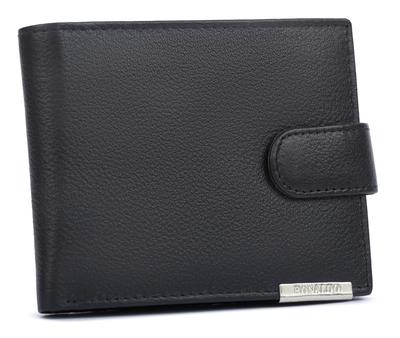 Men's Leather Wallet N992L-PDM-RON-BP-9137 Black